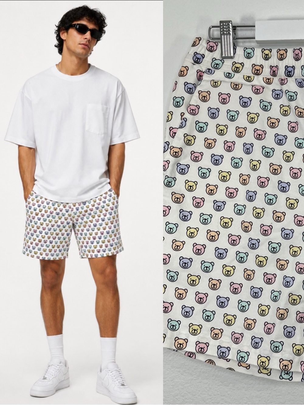 Teddy‎ Fresh All-Over Print Teddy Bear Shorts size Small